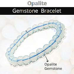 Opalite Gem Semi Precious Beads Bracelet