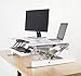 VIVO Height Adjustable 35 inch Desk Converter, Sit Stand Tabletop Dual Monitor and Laptop Riser Workstation, White, DESK-V000W