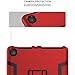 TIANLI for All-New Amazon Kindle Fire HD 8 Tablet Case (7th Generation,2017 Release) - Sturdy Kickstand and Shockproof Protection and Heavy Duty for Kids,Red Black