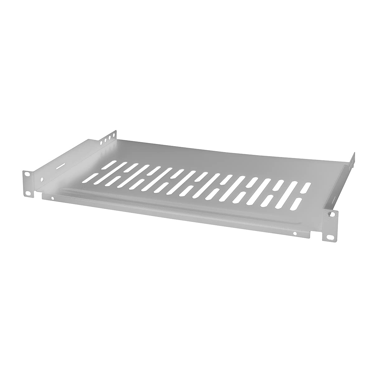 LogiLink SF1C35G - 19 Inch Slot (1 U) for Stand-Mounted Server Cabinets with at least 350 mm Depth, Max. 10 kg Load Capacity, Grey