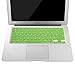 MOSISO Keyboard Cover Silicone Skin Compatible MacBook Pro 13 Inch, 15 Inch (with or Without Retina Display, 2015 or Older Version) MacBook Air 13 Inch, Green