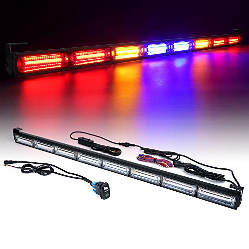 Xprite LZ Series 36" Offroad Rear Chase COB LED Strobe Light Bar with Brake Light for UTV, ATV, Can-Am Maverick X3, Yamaha, Offroad Jeep Vehicle - RYBBYR
