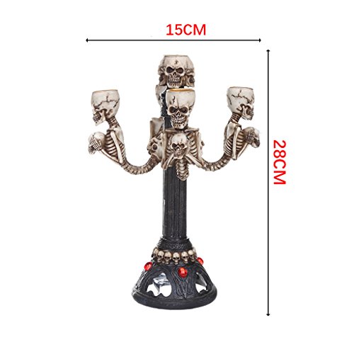 Quirky Resin Skull Candle Holder - Image 8