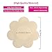 DaisyFormals 20 Pairs Pasties Satin Nipple Covers Stickers Disposable Breast Petals for Women Flower Shape