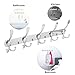 Efaithtek Coat Hanger Wall Mount, Chrome Finish Coat Robe Hat Clothes Wall Mount Hook Hanger Towel Rack (2Pack 15 Hooks)