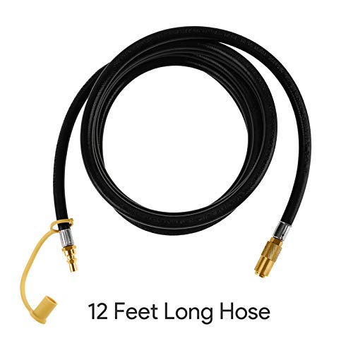 bbq777 12 Ft RV Quick Connect Propane Hose for RV/Trailer, Conversion