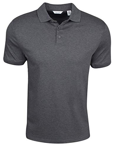 Calvin Klein- Liquid Touch Polo Steel Gray Size Small
