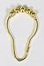nikkouware Shower Curtain Rings (Polished Brass)
