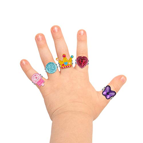 image for BAOQISHAN 26PCS Little Girl Lovely Jewel Rings in Box Unicorn Backpack