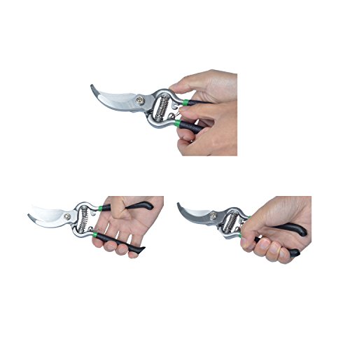 Gardtech Garden Shears Hand Bypass Pruners 8" Steel Garden Pruning Shears-Versatile