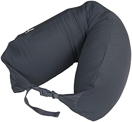 LBMUJI 【Counter Genuine】 MUJINeck Pillow Neck Pillow for Airplane Travel Neck Pillow for car Sofa Pillow U-Pillow (Specifications 16x67cm, Lycra Dark Gray)