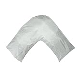 New Silky Soft Satin V Shaped / Tri / Boomerang Standard Pillow Case Cushion Cover Multiple Colors (Silver)