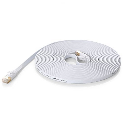 Hexagon network - ethernet cable cat7 flat 25ft white, …