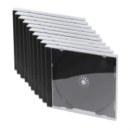 LogiLink NB0050 CD and DVD Jewel Case (Pack of 10)