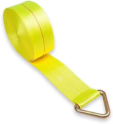 Quality Cargo Control 4"X60' V-Ring Tie Down Winch Strap 5,500 WLL (2)