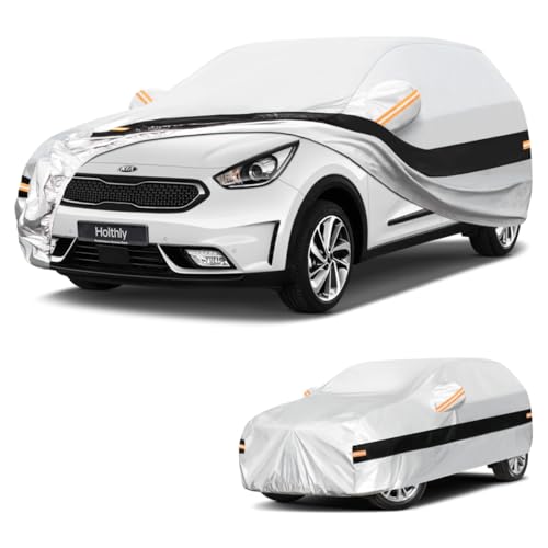 Holthly Outdoor SUV Car Cover for Kia Sportage (1994-2026), Car Cover 10 Layers of Protection, 100% Waterproof, Anti-Dust, Windproof, Rain Waterproof, UV Protection.