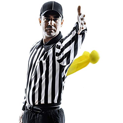 Jolbndcv 8 Pieces Football Penalty Flag Throwing Yellow Ball Football Referee Props Chasing Streamers - Thumbnail 6