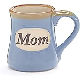 Mom Porcelain Blue Coffee Tea Mug Cup 18oz Gift Box Holds Childs Hands...Hearts
