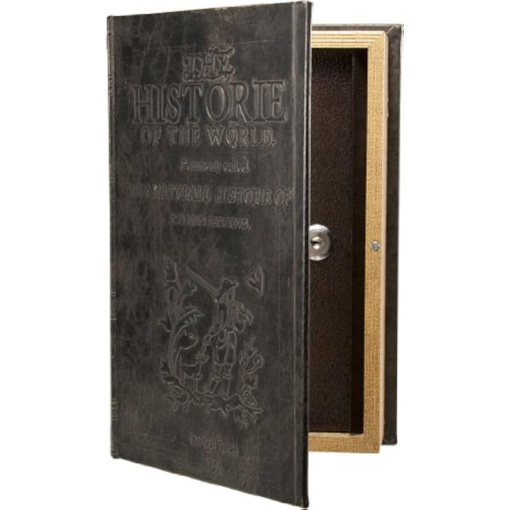 Key Lock Box Antique Storage Book Safe Decorative Hidden Vintage