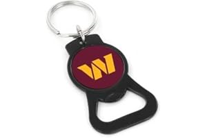aminco NFL unisex-adult Black Bottle Opener Keychain