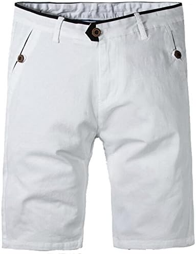 Jinmen Men's Rugged Cargo Short Slim Fit Pants (38, DS118-White)