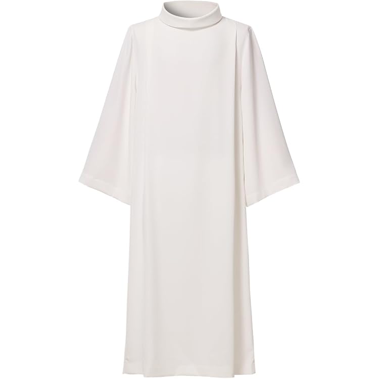 Abbey Brand Children's Front Wrap Altar Server Alb - Style 225, 100% Polyester With Velcro - View #3