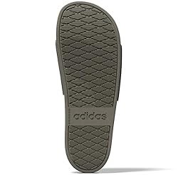 adidas Unisex Adilette Comfort Slide Sandal, Blanch