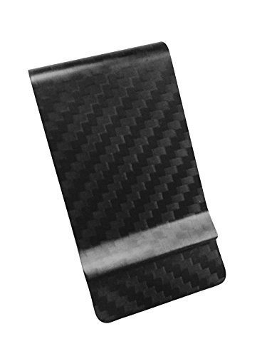 Money Clip Matte Carbon Fiber Credit Card MGCFTan Business Card Holder 3K twill Black Carbon