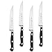 HENCKELS Classic Razor-Sharp Steak Knife Set of 4, German Engineered Informed by 100+ Years of Mastery, Black/Stainless Steel
