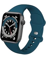 Distore Bands Compatible with Apple Watch 38mm 40mm 42mm 44mm, Soft Silicone Replacement Sport Accessory Strap Wristband for iWatch SE Series 6/5/4/3/2/1 Women Men