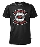 Harley-Davidson Men's Black Label Distressed HHC Short Sleeve T-Shirt, Black