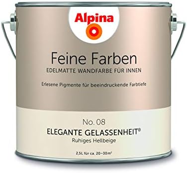 Alpina 2 5 L Feine Farben Farbwahl Edelmatte Wandfarbe Fur Innen No 8 Elegante Gelassenheit Ru Amazon De Baumarkt