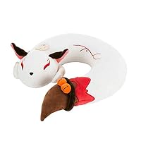 HYST Cute Spirit RedFox Plush Doll Toy U-Shape Neck Pillow Travel Pillow Gift Animation (Red)