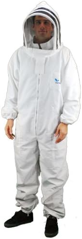 Professional Grade Bee Suits, Complete Bee Keeper Suit With Gloves - Large Size
