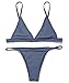 RELTANGL Women's Halter Top Tie Side Bottom Swimwear Bikini Set