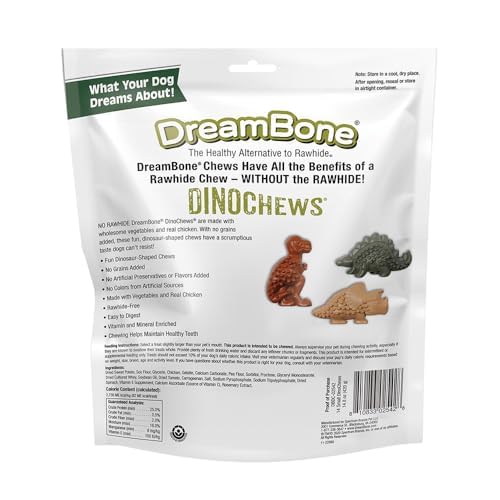 DREAMBONE NOVELTY SHAPED CHEWS, TREAT YOUR DOG TO A CHEW MADE WITH REAL MEAT AND VEGETABLES