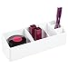 iDesign Med+ Medicine Cabinet and Vanity Organizer, 3 Compartment Storage for Vitamins, Medical Supplies, First-Aid and Makeup, 9