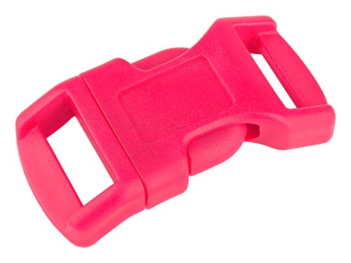 25-1/2 Inch Hot Pink Economy Contoured Side Release Plastic Buckle Closeout