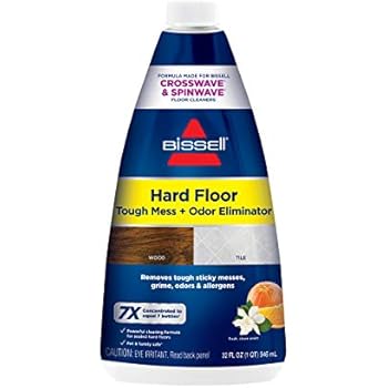 BISSELL (2504) Hard Floor Tough Mess + Odor Eliminator 32 oz Formula