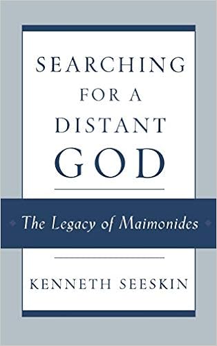 Amazon Com Searching For A Distant God The Legacy Of Maimonides 0884588969238 Kenneth Seeskin Books