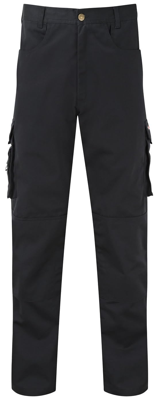 TuffStuff - Pro Work Trousers, 40" Waist, Extra Long 35" Length - Heavy-Duty Functional Tradesman Trousers with Knee Pad Pockets - Tuck-Away Holster Pockets with YKK Zip & Triple-Stitched Seams