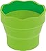 Faber-Castell Clic & Go Portable Water Cup with Brush Holder, Green, 7