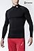 TSLA CLSX Men's UPF 50+ Mock Long Sleeve Compression Shirts, Athletic Workout Shirt, Water Sports Rash Guard, BLM Edition Black, Medium