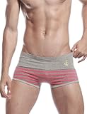 New SEOBEAN Mens Low Rise Sexy Boxer Brief Underwear