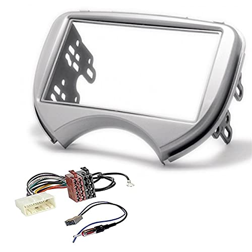 Sound-way 2 DIN Car stereo facia radio adapter compatible with Nissan Micra, Renault Pulse