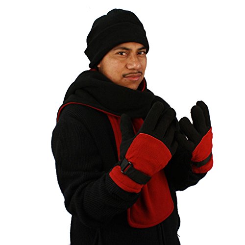fleece hat scarf and glove sets