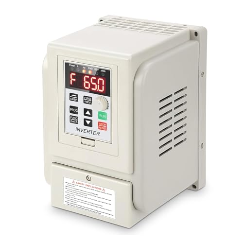 Jadeshay Single Phase Frequency Drive 2.2KW Speed Controller 220V Single Phase Input 220V Three Phase Output for Water Pump and Motor with Overheating and Overload Protection