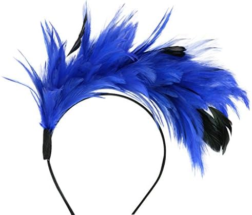 20s Costume Feather Fascinator Headband Cocktail Hat Flapper Accessories