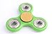 WeFidget's Original Gold Button Standard EDC Fidget Spinner, Relieve your Stress, Anxiety, ADHD (Green)