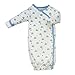 Babysoy Organic Pattern Kimono Bundlers (06-09 Months, Whale)